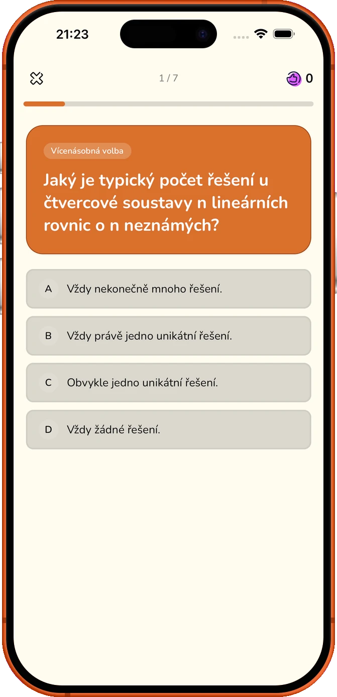 A+ předtím
Zkouškový den